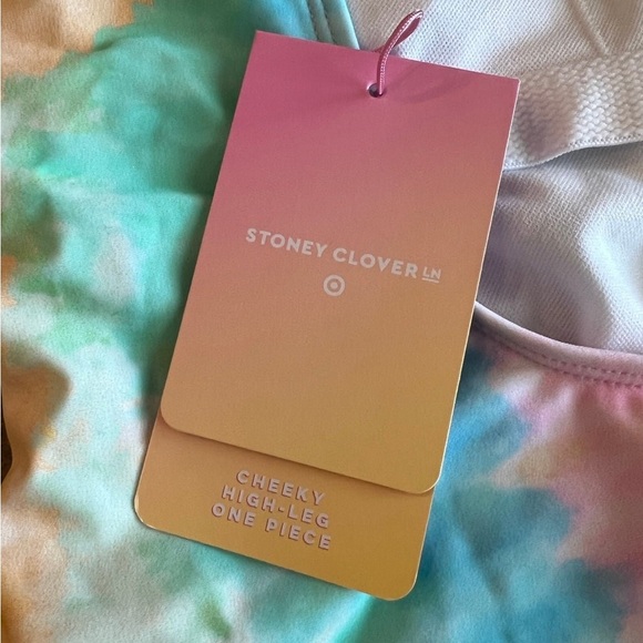 STONEY CLOVER X TARGET TIE DYE CHEEKY ONE-PIECE SWIMSUIT XS NWT - Picture 2 of 4